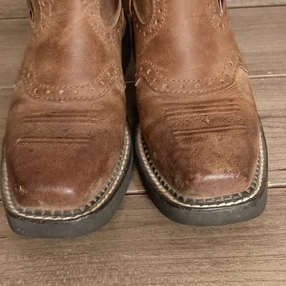 Justin Gypsy Western Cowgirl Boots L9960 Size 5B Brown Leather - Picture 6 of 15